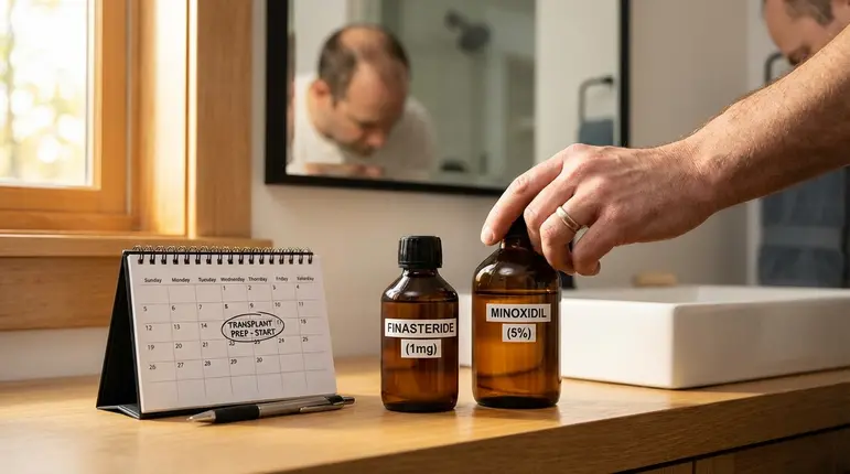 El papel clave de Finasteride y Minoxidil antes de un injerto capilar